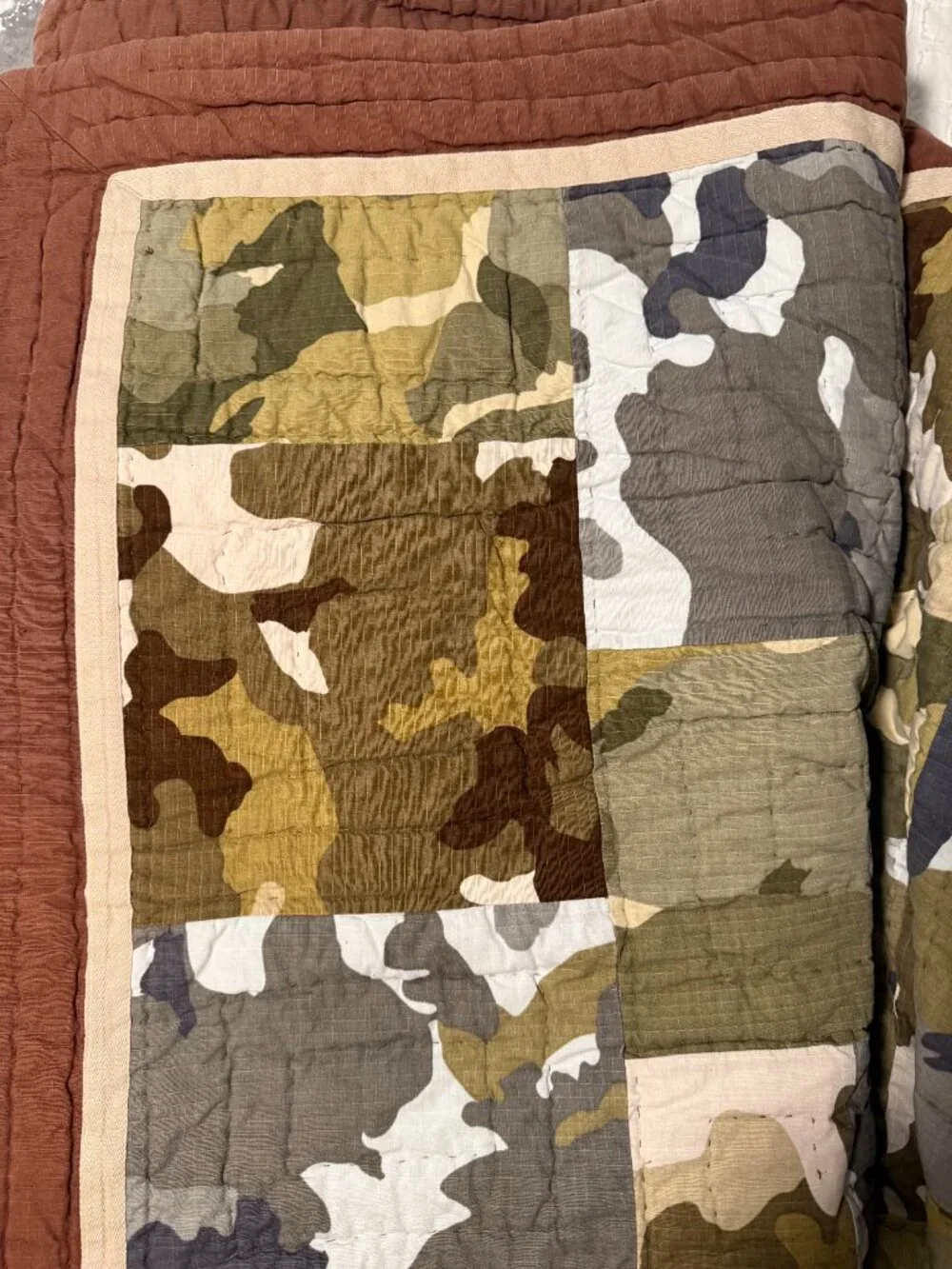 Pottery Barn Teen Camouflage FULL/QUEEN Quilt & 2 matching shams